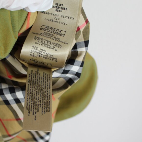 NWT Burberry Trench Coat | Contrast Knit, Designer London Heritage Style - Picture 16 of 16